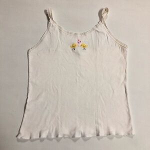 GAP Chick and Hearts Tank with Lace Trim
